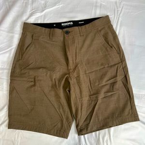 Sonoma flexwear shorts 32 waist brown